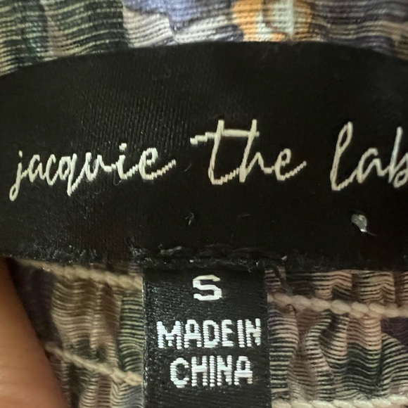 NWOT Jacquie The Label Andrea Smocked Floral Crop Top - Picture 5 of 6